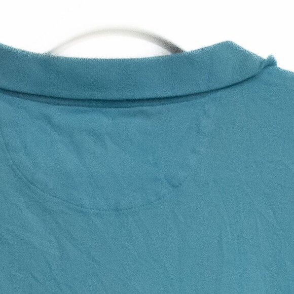 Chaps Mens Polo Shirt Turquoise Short Sleeve Cotton Blend XXL - Picture 6 of 8